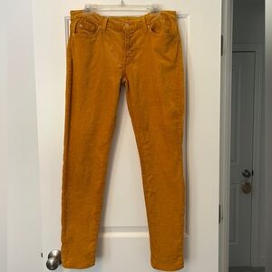 7 For All Mankind Golden Corduroy Pants